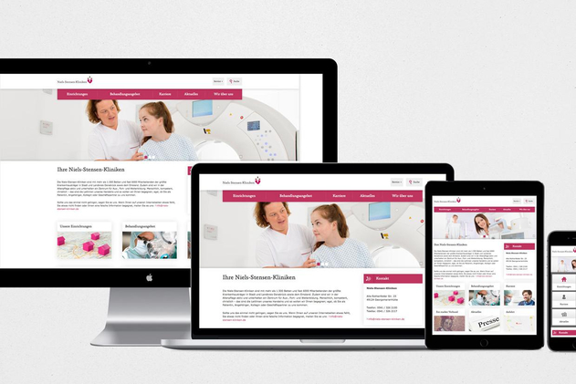 Die Website der Niels-Stensen-Kliniken