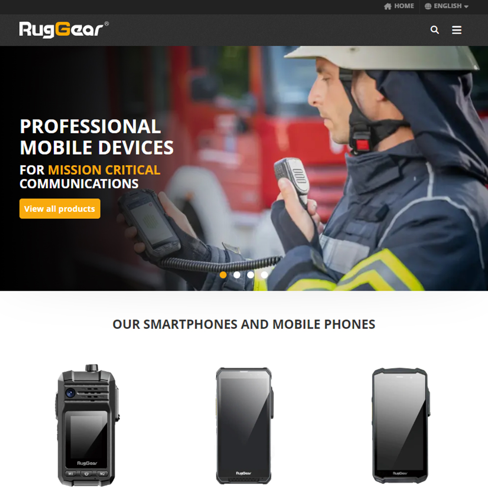 TYPO3 Website Webdesign RugGear.com